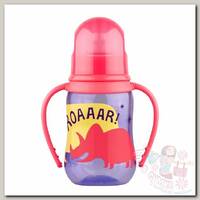 Бутылочка Lubby Русские мотивы с силиконовой соской и ручками с 0 мес. 120 мл ассортимент