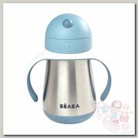 Поильник Beaba термос Tasse paille Inox 250 мл blue