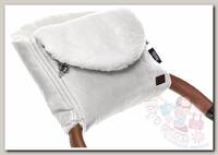 Nuovita Муфта меховая для коляски Polare Bianco серый