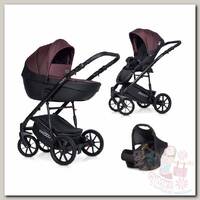 Коляска Riko Basic Pacco 3 в 1 01 plum/сливовый/черный