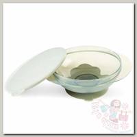 Happy Baby Тарелка на присоске Feedin Bowl sage