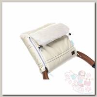 Nuovita Муфта меховая для коляски Alpino Lux Bianco crema/кремовый