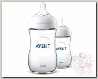 Бутылочка Philips Avent Natural с 1 мес. 260 мл 2 шт. белый