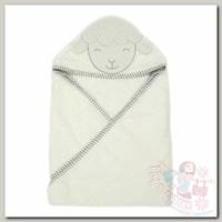 Forest kids Полотенце с капюшоном Овечка 100х100 см белый