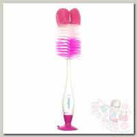 BabyOno Ершик для бутылок на присоске 728 розовый