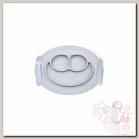 Ezpz Набор посуды для малышей Mini Feeding Set светло-серый