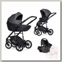 Коляска Riko Basic Pacco 3 в 1 04 carbon/темно-серый/черный