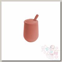 Поильник Ezpz Стаканчик Mini Cup 120 мл с трубочкой Straw охра