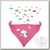 Нагрудник BabyOno и шейный платок 2 в 1 птички