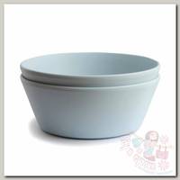 Mushie Миски круглые 2 шт. powder blue