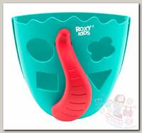 ROXY-KIDS Органайзер-сортер для игрушек в ванную DINO мятный