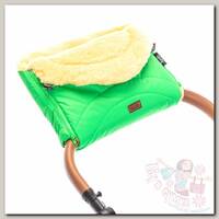 Nuovita Муфта меховая для коляски Tundra Pesco изумрудный