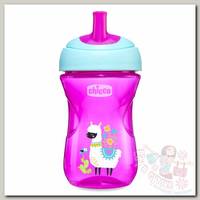 Поильник Chicco Advanced Cup с 12 мес. 266 мл розовая лама