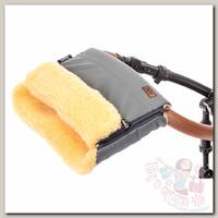 Nuovita Муфта меховая для коляски Alpino Lux Pesco grigio/серый