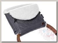 Nuovita Муфта меховая для коляски Polare Bianco пепельный