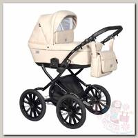 Коляска Indigo Broco Eco Plus 14" 2 в 1 be 02 бежевая кожа