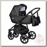 Коляска Indigo Broco Eco 2 в 1 be 03 черная кожа