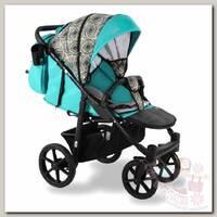 Прогулочная коляска SevillaBaby Colibri CLB-0 бирюзовый/принт абстракция
