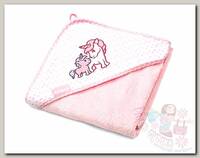 BabyOno Полотенце бамбуковое 100х100 розовый