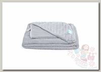 Nuovita Полотенце с уголком и варежкой Grazia плюш-клетка 100x100 см grigio