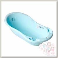 Tega Baby Ванночка Dog and Cat (Пес и Кот) со сливом 86 см голубой