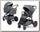 Коляска Happy Baby Mommer Pro 2 в 1 dark grey