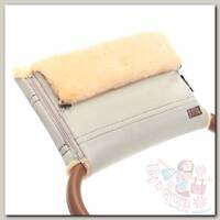 Nuovita Муфта меховая для коляски Alpino Pesco beige/бежевый