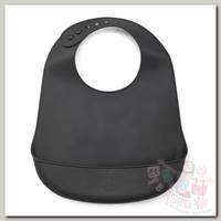 Нагрудник Happy Baby силиконовый 16006 black