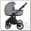 Коляска Roan Bass Next 2 в 1 shiny grey/black/коричневый