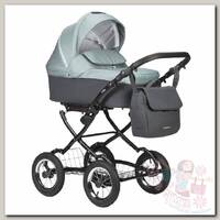 Коляска Indigo Charlotte Sity Classic 12" 2 в 1 темно-серый/шалфей cs 02
