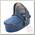 Люлька Egg Carrycot petrol blue & gun metal frame