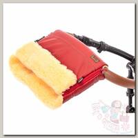 Nuovita Муфта меховая для коляски Alpino Lux Pesco rosso/красный