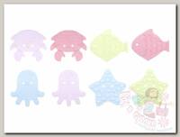ROXY-KIDS Антискользящие детские мини-коврики для ванны/игрушка для ванны 8шт