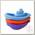 Uviton Игрушка для купания Boat 3 шт. фиолетовый