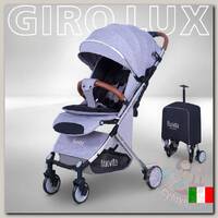 Прогулочная коляска Nuovita Giro Lux серый/серебристый