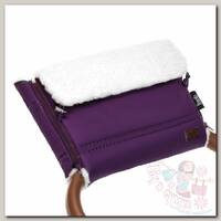 Nuovita Муфта меховая для коляски Alpino Bianco viola/фиолетовый
