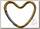 Xplorys Крепление для сумок Dooky Heart Hook gold