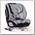 Автокресло Farfello YB102A Isofix серо-чёрный велюр