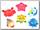 ROXY-KIDS Набор игрушек для ванной Морские обитатели