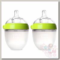 Бутылочка Comotomo Natural Feel Baby Bottle 0-3 мес. 150 мл 2 шт. зеленый