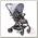 Прогулочная коляска Gesslein S8 Sport black grau meliert