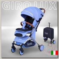 Прогулочная коляска Nuovita Giro Lux джинсовый/серебристый