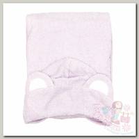 BabyBunny Детское махровое полотенце пончо с ушками Медвежонок L 135х76 см 7P122 лиловый