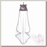 AmaroBaby Полотенце детское с уголком Cute love Princess 90х90 см белый