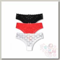OTS Трусы женские 4246 3 шт. белый/красный/черный