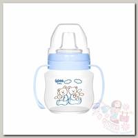 Поильник WeeBaby с ручками Медвежонок 125 мл голубой