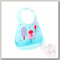 Нагрудник Make my day Baby Bib Lollipop голубой