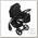 Коляска Sweet Baby Vita 2 в 1 black 2022